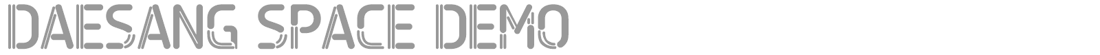 Daesang Space font preview